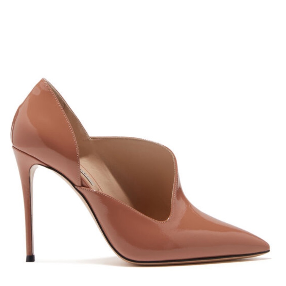 Casadei Tan Stiletto Heels Classic Pointed-Toe
